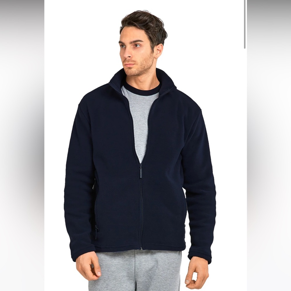 ET TU KNOCKER MEN'S POLAR FLEECE JACKET in black , NWT XL